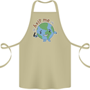 Help Me Climate Change Environment Cotton Apron 100% Organic Khaki