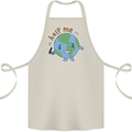 Help Me Climate Change Environment Cotton Apron 100% Organic Natural