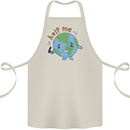 Help Me Climate Change Environment Cotton Apron 100% Organic Natural