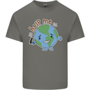 Help Me Climate Change Environment Kids T-Shirt Childrens Charcoal