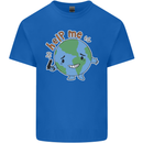 Help Me Climate Change Environment Kids T-Shirt Childrens Royal Blue