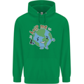 Help Me Climate Change Environment Mens 80% Cotton Hoodie Irish Green