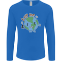 Help Me Climate Change Environment Mens Long Sleeve T-Shirt Royal Blue