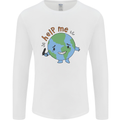 Help Me Climate Change Environment Mens Long Sleeve T-Shirt White