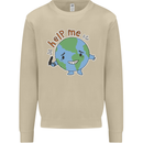 Help Me Climate Change Environment Mens Sweatshirt Jumper Sand