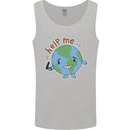 Help Me Climate Change Environment Mens Vest Tank Top Sports Grey