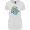 Help Me Climate Change Environment Womens Wider Cut T-Shirt White