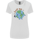Help Me Climate Change Environment Womens Wider Cut T-Shirt White