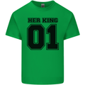 Her King Funny Valentines Day Mens Cotton T-Shirt Tee Top Irish Green