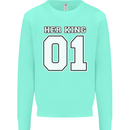 Her King Funny Wedding Anniversary Kids Sweatshirt Jumper Peppermint