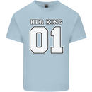 Her King Funny Wedding Anniversary Kids T-Shirt Childrens Light Blue