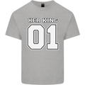 Her King Funny Wedding Anniversary Kids T-Shirt Childrens Sports Grey