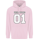 Her King Funny Wedding Anniversary Mens 80% Cotton Hoodie Light Pink