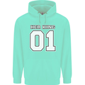 Her King Funny Wedding Anniversary Mens 80% Cotton Hoodie Peppermint