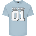 Her King Funny Wedding Anniversary Mens Cotton T-Shirt Tee Top Light Blue