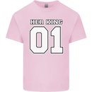 Her King Funny Wedding Anniversary Mens Cotton T-Shirt Tee Top Light Pink