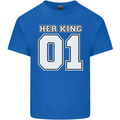 Her King Funny Wedding Anniversary Mens Cotton T-Shirt Tee Top Royal Blue