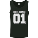 Her King Funny Wedding Anniversary Mens Vest Tank Top Black