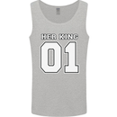 Her King Funny Wedding Anniversary Mens Vest Tank Top Sports Grey