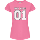 Her King Funny Wedding Anniversary Womens Petite Cut T-Shirt Azalea
