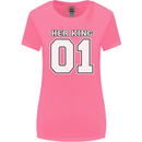Her King Funny Wedding Anniversary Womens Wider Cut T-Shirt Azalea
