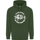 Here Because You Broke Something Mechanic Childrens Kids Hoodie Forest Green