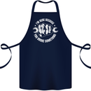 Here Because You Broke Something Mechanic Cotton Apron 100% Organic Navy Blue