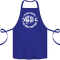 Here Because You Broke Something Mechanic Cotton Apron 100% Organic Royal Blue