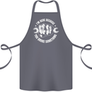 Here Because You Broke Something Mechanic Cotton Apron 100% Organic Steel