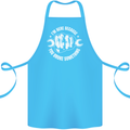 Here Because You Broke Something Mechanic Cotton Apron 100% Organic Turquoise