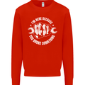 Here Because You Broke Something Mechanic Kids Sweatshirt Jumper Bright Red