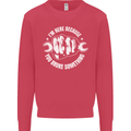 Here Because You Broke Something Mechanic Kids Sweatshirt Jumper Heliconia