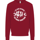 Here Because You Broke Something Mechanic Kids Sweatshirt Jumper Red