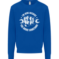 Here Because You Broke Something Mechanic Kids Sweatshirt Jumper Royal Blue