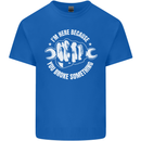 Here Because You Broke Something Mechanic Kids T-Shirt Childrens Royal Blue