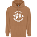 Here Because You Broke Something Mechanic Mens 80% Cotton Hoodie Caramel Latte