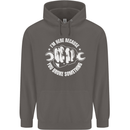 Here Because You Broke Something Mechanic Mens 80% Cotton Hoodie Charcoal