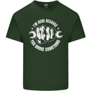 Here Because You Broke Something Mechanic Mens Cotton T-Shirt Tee Top Forest Green