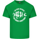 Here Because You Broke Something Mechanic Mens Cotton T-Shirt Tee Top Irish Green