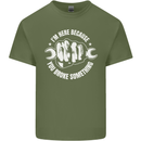 Here Because You Broke Something Mechanic Mens Cotton T-Shirt Tee Top Military Green