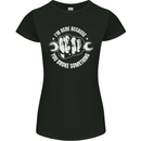 Here Because You Broke Something Mechanic Womens Petite Cut T-Shirt Black