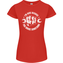 Here Because You Broke Something Mechanic Womens Petite Cut T-Shirt Red