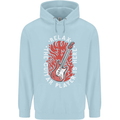 Here Comes the Guitar Player Guitarist Childrens Kids Hoodie Light Blue