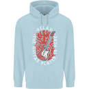 Here Comes the Guitar Player Guitarist Childrens Kids Hoodie Light Blue