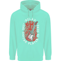 Here Comes the Guitar Player Guitarist Childrens Kids Hoodie Peppermint
