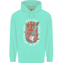 Here Comes the Guitar Player Guitarist Childrens Kids Hoodie Peppermint