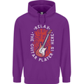 Here Comes the Guitar Player Guitarist Childrens Kids Hoodie Purple