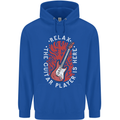 Here Comes the Guitar Player Guitarist Childrens Kids Hoodie Royal Blue