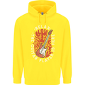 Here Comes the Guitar Player Guitarist Childrens Kids Hoodie Yellow