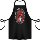 Here Comes the Guitar Player Guitarist Cotton Apron 100% Organic Black